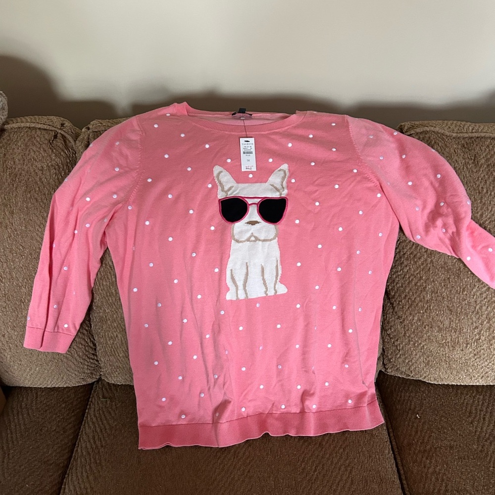 NWT Adorable Talbot Sweater 1x